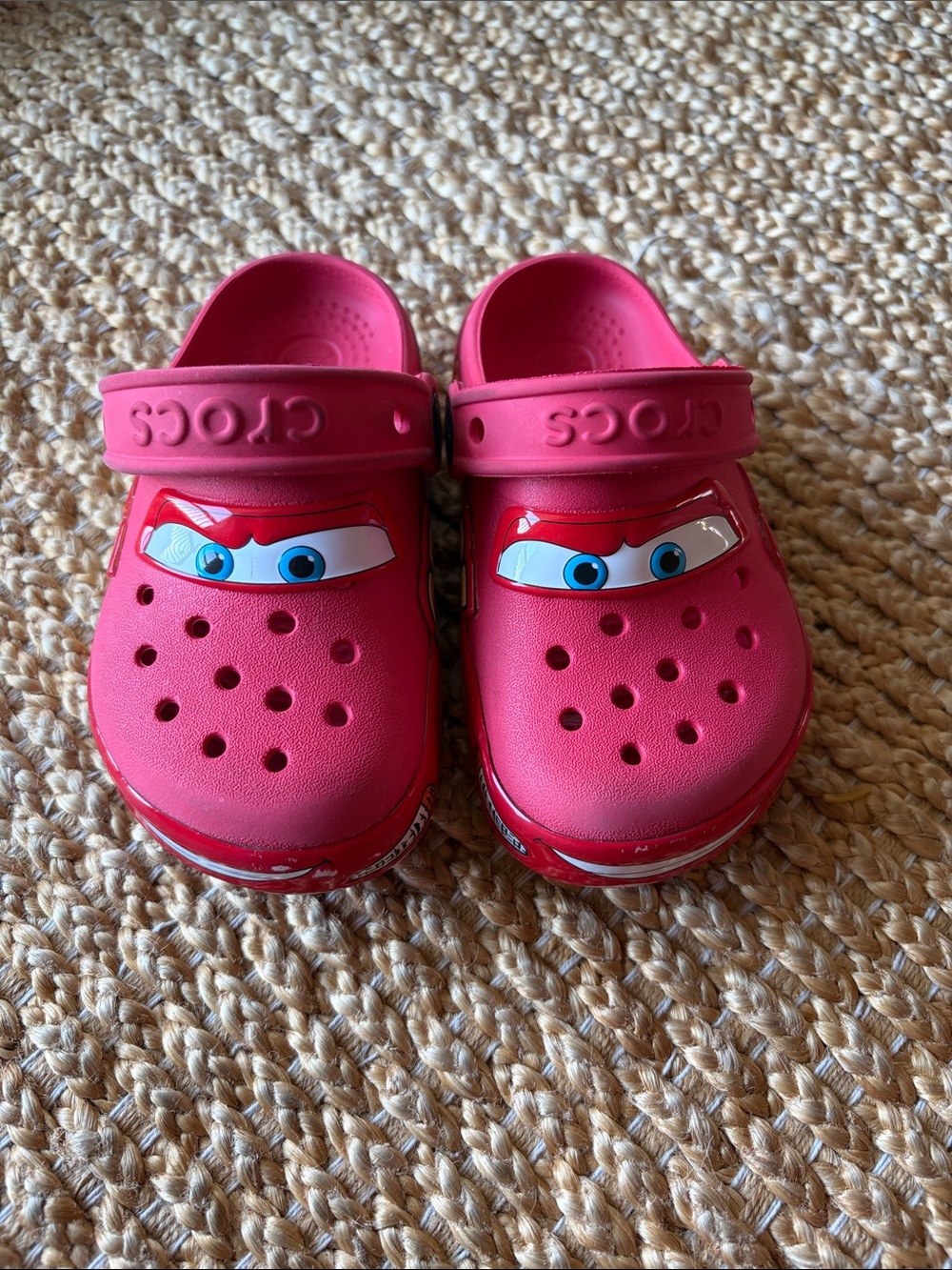 CROCS Kids Red Lightning Eyes Clogs